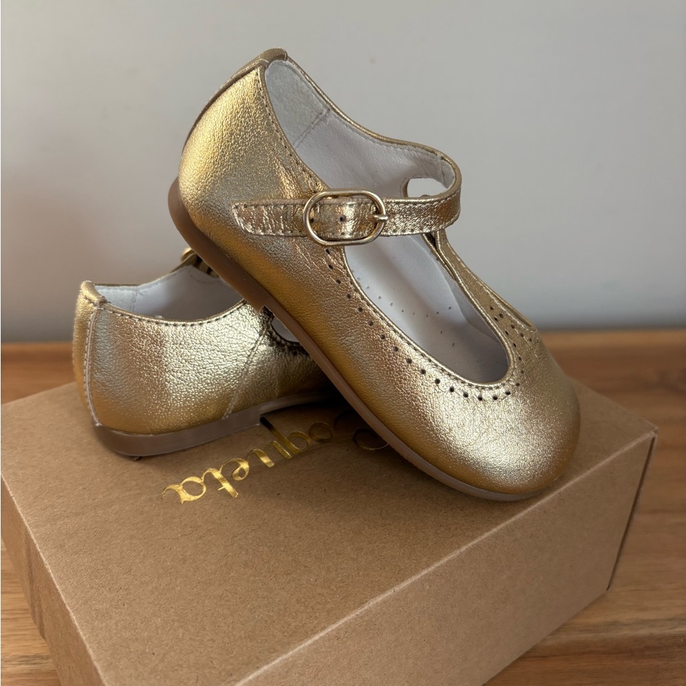 Gold Baby Shoes
